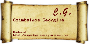 Czimbalmos Georgina névjegykártya